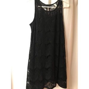 Black lace dress